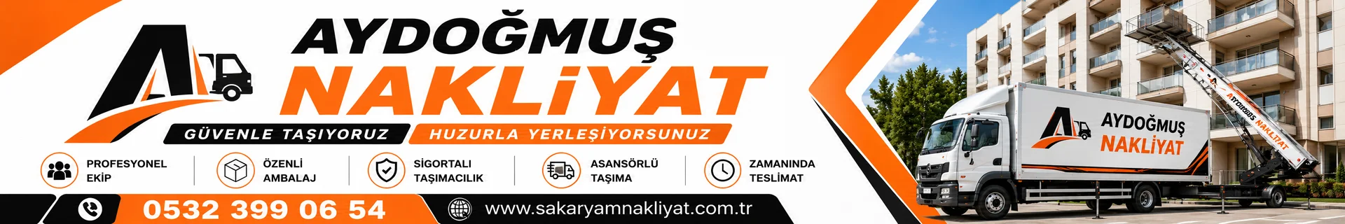 Aydoğmuş Nakliyat Sakarya evden eve taşımacılık banner